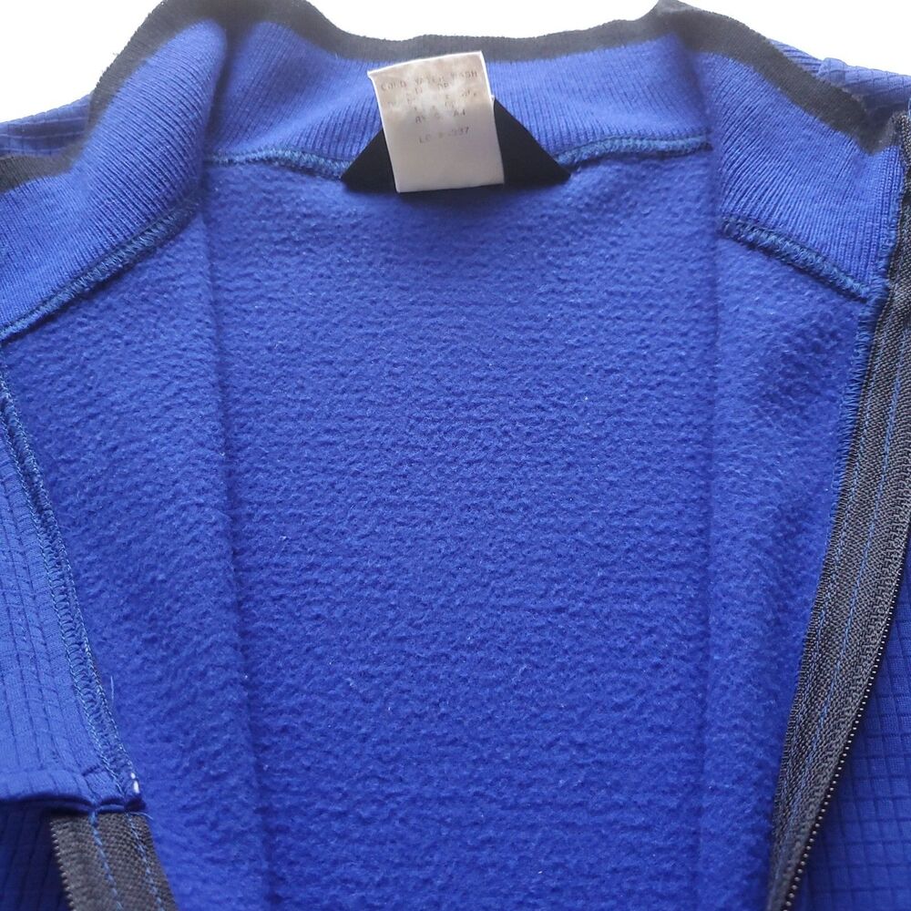 Vintage Bellwether Cycling Jersey XL Blue Full Zip Long Sleeve Polyester - Picture 4 of 11